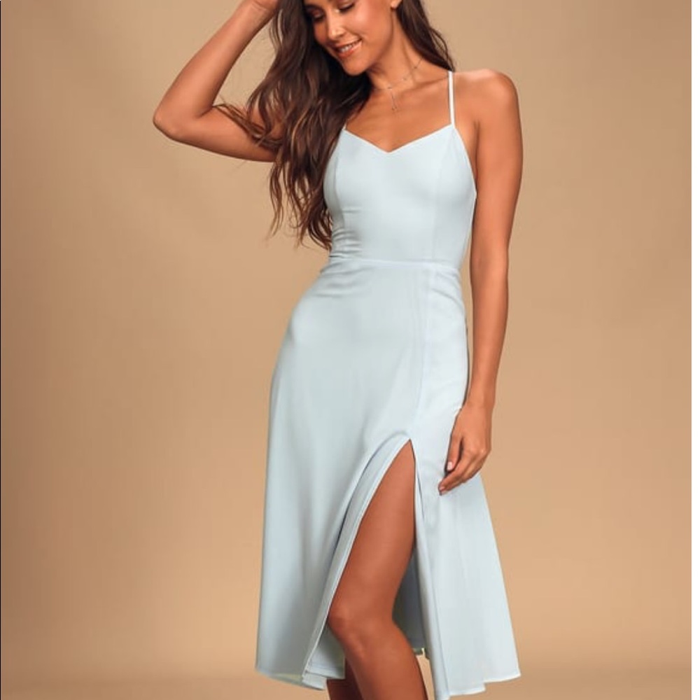 Lulus light blue dress